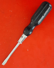 NOS Stanley USA 6-1/2 Hurwood No. 20 Wood Handle Screwdriver 1/4" Flat Tip Blade