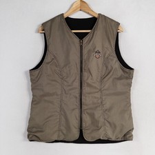 Roche Vest Womens Medium Reversible Golf Delaware Crest Houndstooth Pockets Vtg