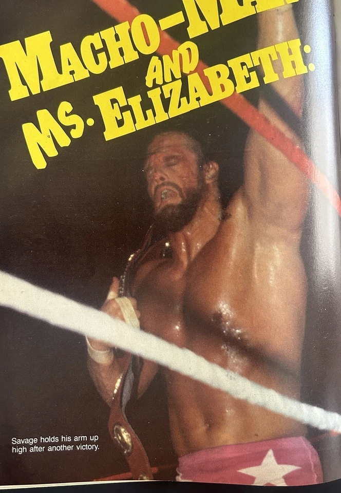 1987 Wrestling Insider RICKY The STEAMBOAT Randy Macho Man SAVAGE Elizabeth  - Image 4 of 4