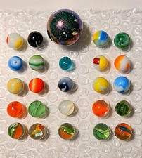 Vintage Marbles Mixed Lot of 25  48 