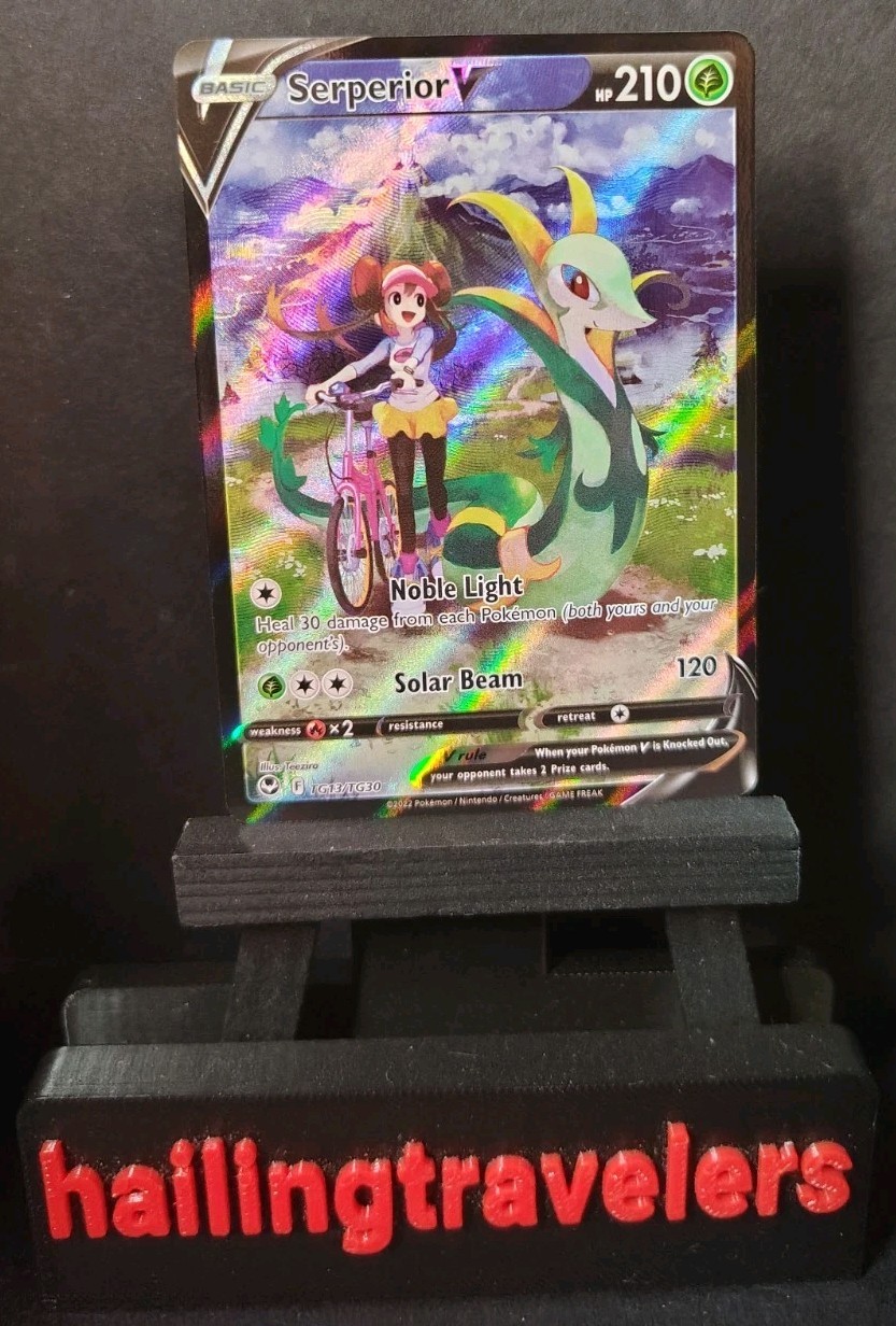 Serperior V TG13/TG30 Silver Tempest Full Art Ultra Rare Holo Pokemon Card NM