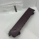 Marx #5545 O Gauge CB&Q Flatcar Maroon With Metal Load Holder Bar — photo 5