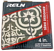 RELN Square Shower Drain with Tile Insert Drain Cover Stainless Steel 4" x 4"