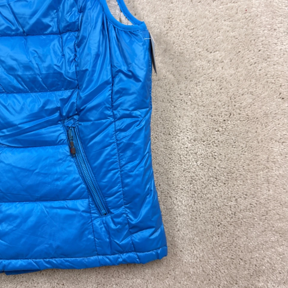 Tangerine Puffer Vest Womens Size XXL Blue Hooded Lined Quilted Pockets Zip - Image 3 of 4