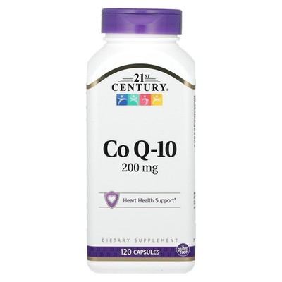 21st Century Co Q-10 200 mg 120 Capsules Gluten-Free