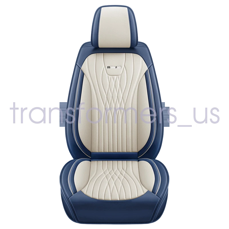 For Infiniti Car 5-Seat Cover Luxury Leather Cushion Full Set Front&Rear Blue - Изображение 2 из 4