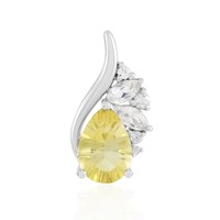 Cavill Fluorit AnhäNger 3,03Ct Tropfen Rhodiniert Silber Damen Schmuck