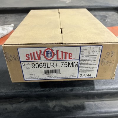 P95075MM PISTON SET Toyota V6 3.0 L .75MM/.030 9069LR Silv-O-Lite