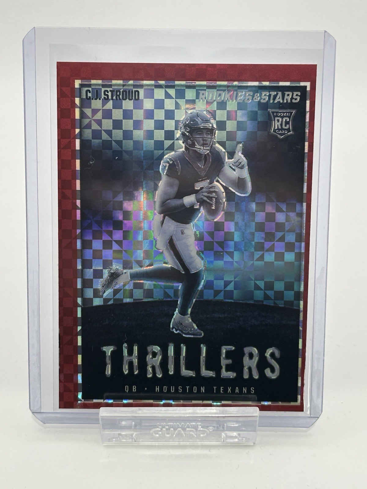 2023 Panini Rookies & Stars - Thrillers C.J. Stroud #TH-12 Red Plaid Prizm (RC)