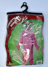 Christmas Bunny Pink Kids 1 Piece Halloween Costume with Headpiece  Hoes 7-10