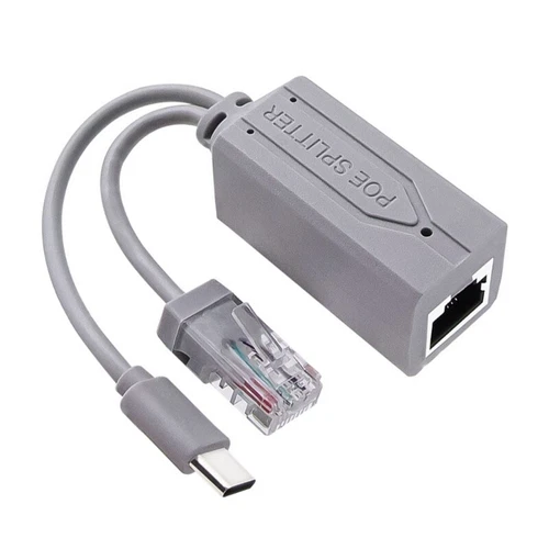 IEEE802.3af/at USB C PoE Splitter 48V To 5V Power Supply For Smartphones