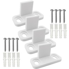 4 Sets Pocket Door Guide Barn Guides for Bottom Swing Stop Floor Sliding