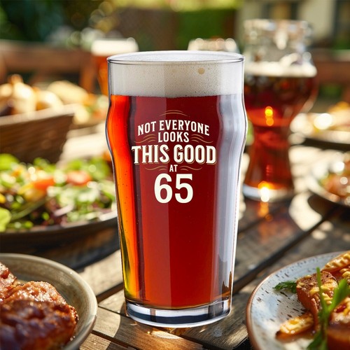 Taza de vaso de cerveza pinta 65 cumpleaños 65 años regalo divertido jarra 570 ml - Imagen 4 de 9