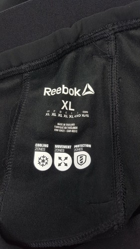 Reebok Cold Weather Compression Pants Men Size XL Sweats PlayWarm Black Yellow - Picture 8 of 10