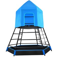Outdoor Dome Climber Playground Climbing Tent Sandbox Kids Playset Max 200lbs