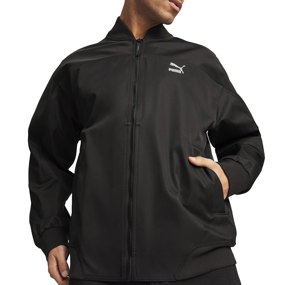 Классическая сезонная куртка-бомбер на молнии Puma Classics, мужская повседневная спортивная верхняя одежда размера L