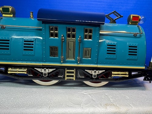 Mth Lionel Two-Tone Blue Std. Gauge Tinplate 10 E Locomotive BCR - Picture 4 of 11