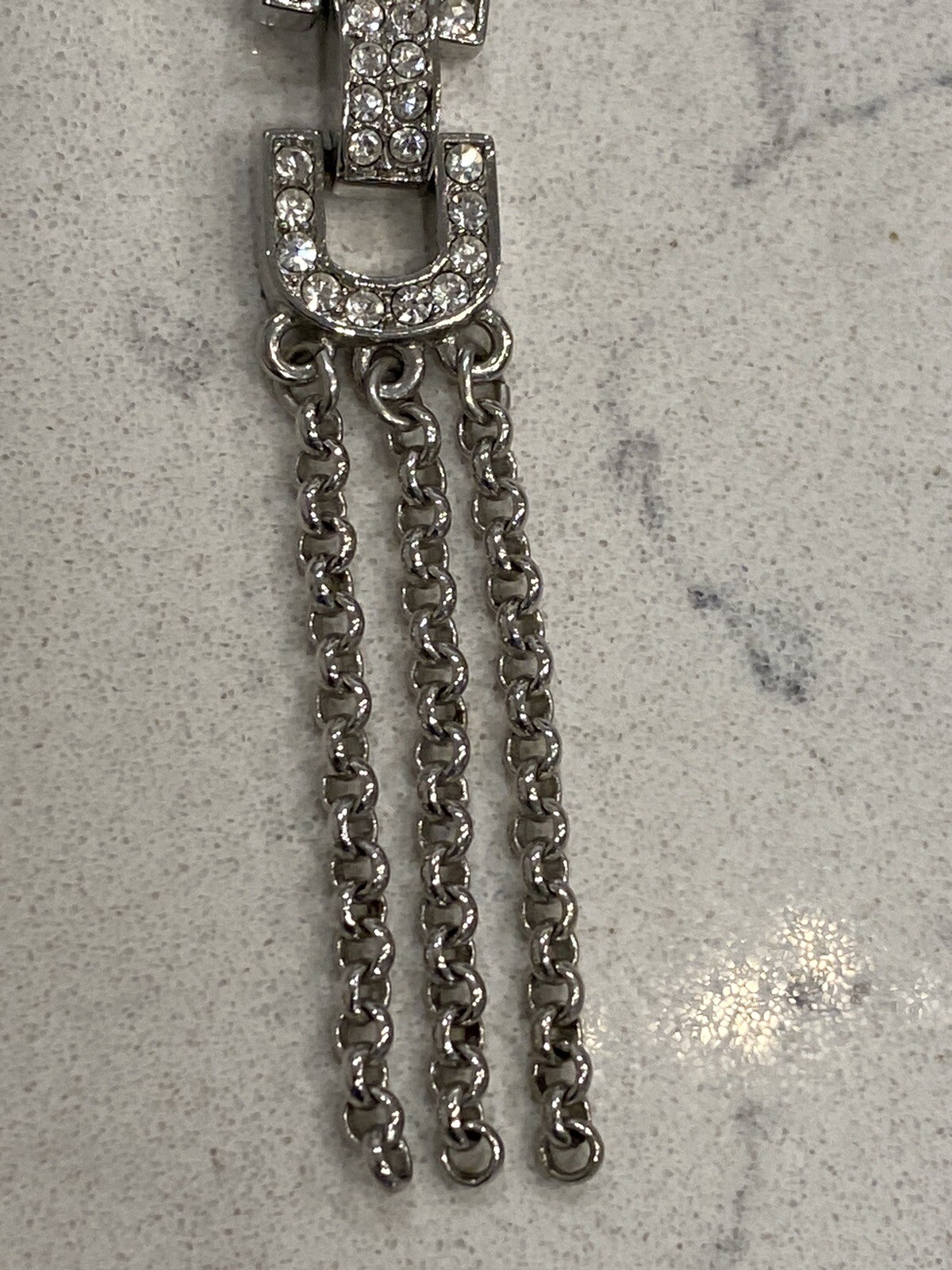 Vintage Givenchy Single Rhinestone CHANDELIER Ear… - image 5