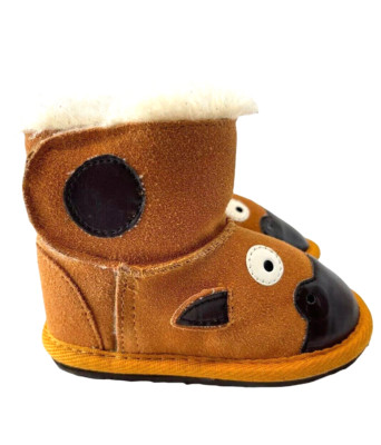 EMU Australia Little Creatures Giraffe Merino Wool Boots 12-18 Mo. in Gold B1091