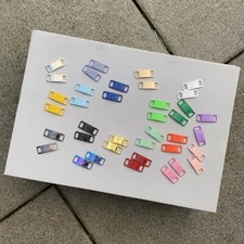 AF1 MTEAL LACE TAG - Shoe Shoe Tag Buckle Buckle 1 Pair for Sneakers