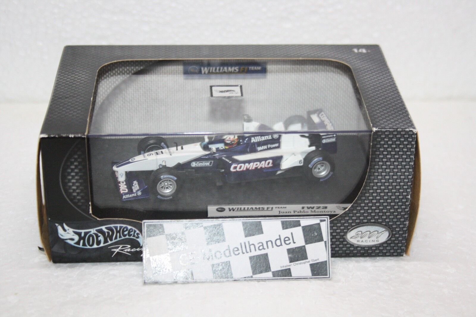 Williams F1 Team FW23 6 J.P. Montoya 2001 HotWheels 143