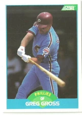 GREG GROSS PHILADELPHIA PHILLIES #125 - SCORE NM-MT 1989