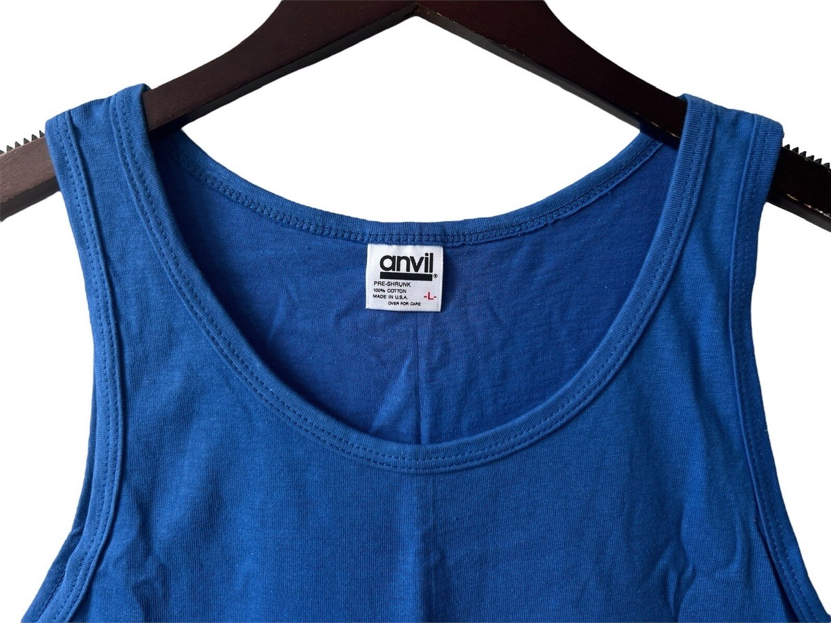 vintage anvil tank top shirt mens size large deadstock NWOT