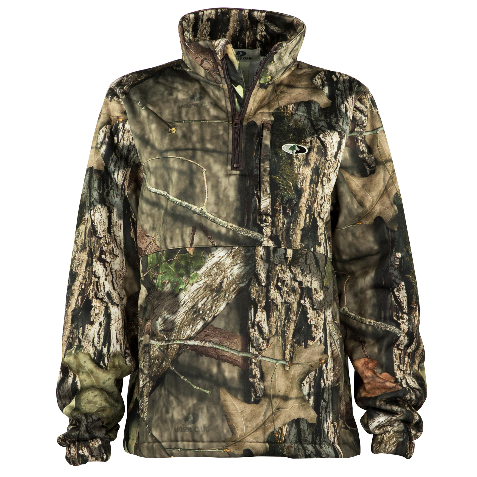 half zip camo pullover