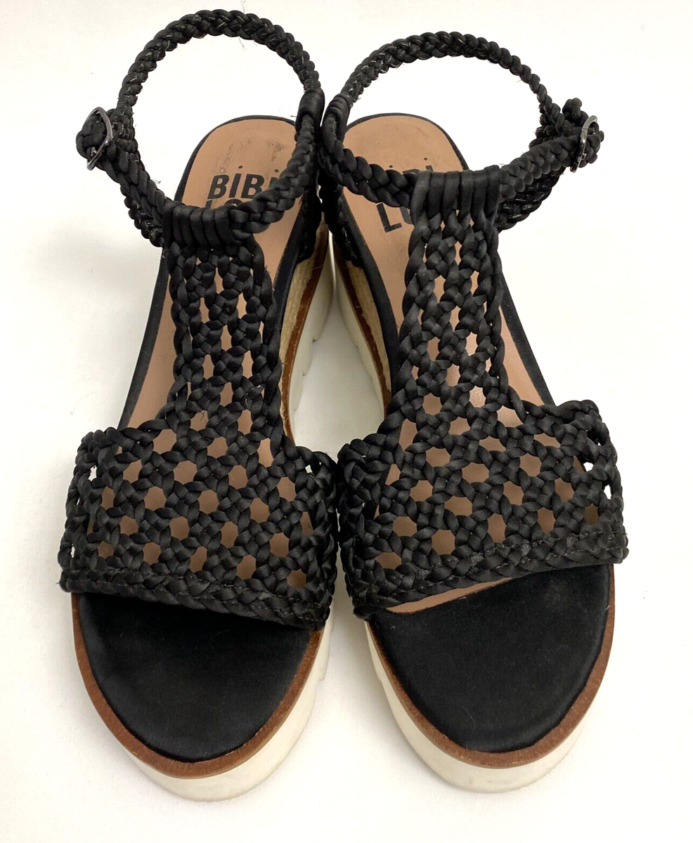 美品BiBi ブラック スパッツ BIBI LOU women's flat leather sandals Mindy – Musto