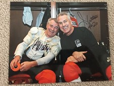 JIM AND JOE WATSON PHILADELPHIA FLYERS BROAD STREET BULLIES SIGNED 8X10 #4