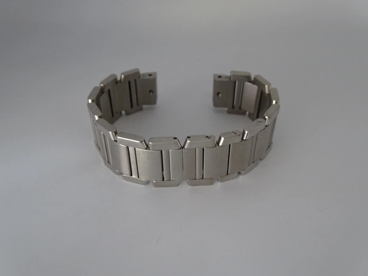 Cartier Stainless Steel Wristwatch Bands 19 mm Band Width for sale