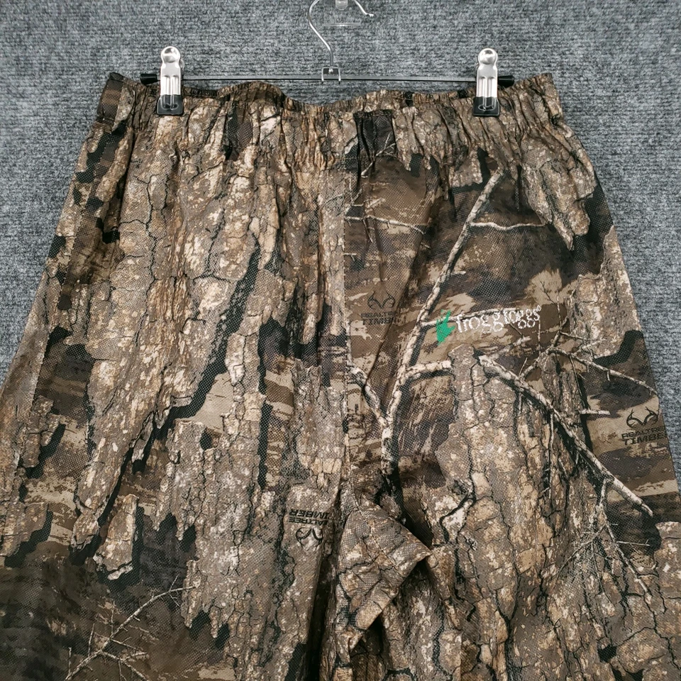 Frogg Toggs Pants Mens Small Brown all Sport Realtree Timber Rain Gear Hunting - Image 3 of 4