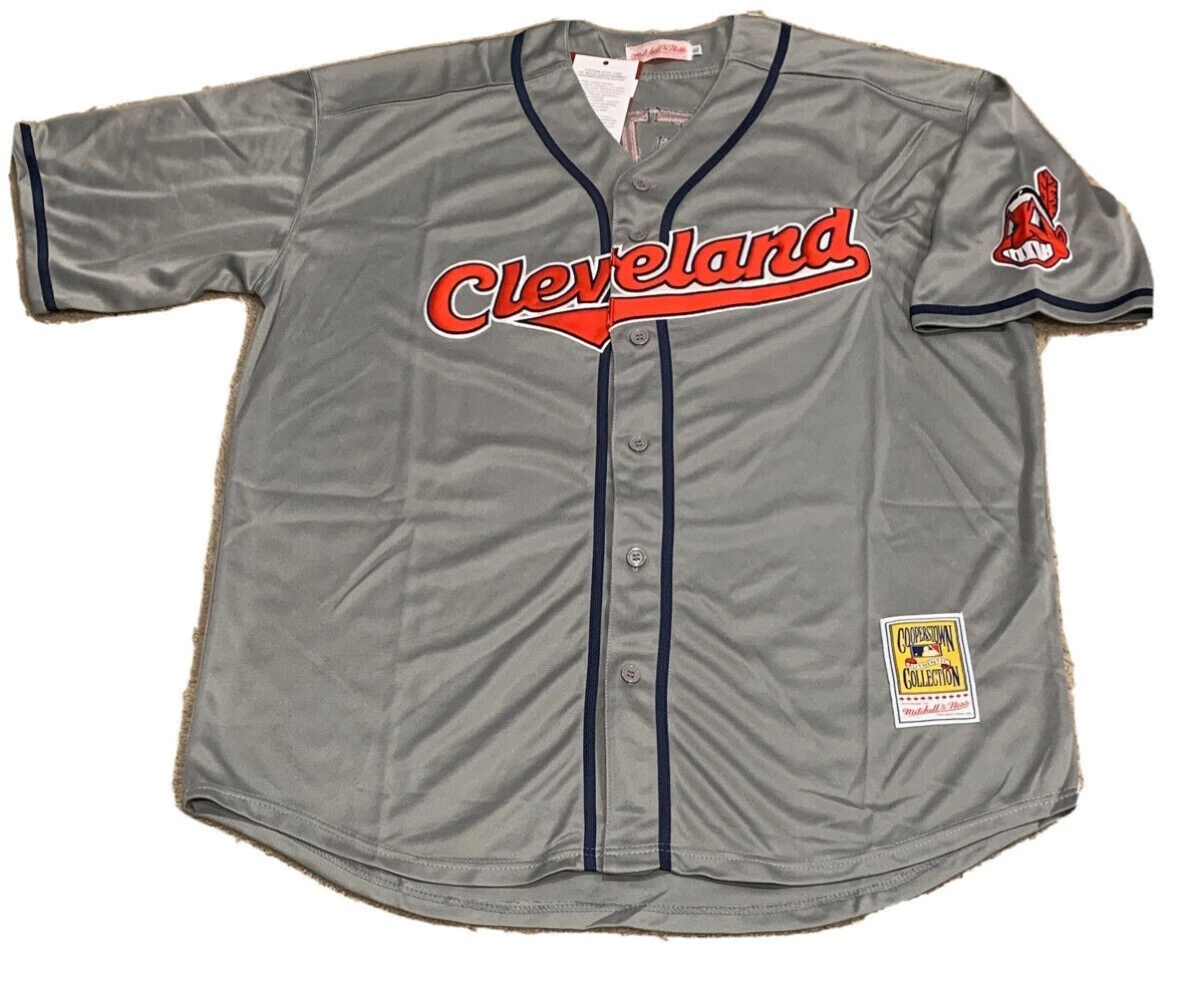 Kenny Lofton Cleveland Indians Retro Throwback Jersey Mens XL NWT Road Gray