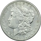 1892-O Morgan Silver Dollar $1, Very Fine VF+ Cleaned