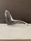 Vintage Blenko Clear Glass Seal Sea Lion Figurine Paperweight No Label e