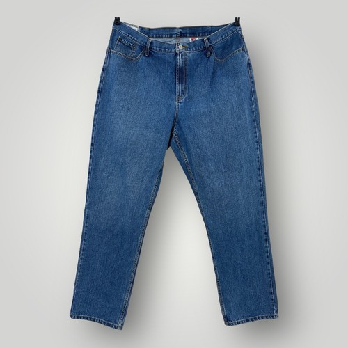 Stetson, Vintage John B Stetson 1520 Jeans Mens 44x36 Blue Straight Leg Denim Mexico