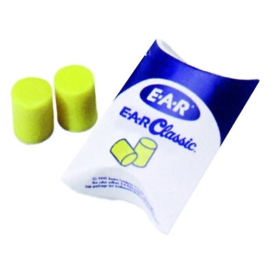 3M 310-1001, E-A-R Classic Earplugs, Uncorded, Pillow Pack, Regular Size, 1 Pair