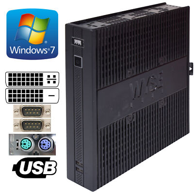 INDUSTRIELLER WINDOWS 7 COMPUTER WYSE Rx0L RS-232 DVI PS/2 USB 2GB 40GB M1012