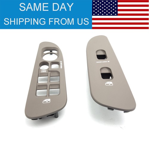 2Pcs New Window Switch Bezel Set For 20022005 Dodge Ram 1500 Taupe