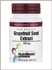 Nutribiotic - Grapefruit Seed Extract Tablets, 125 mg - 100 tablets EXP 02/28/28