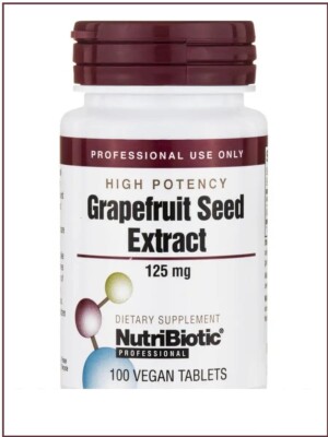 Nutribiotic - Grapefruit Seed Extract Tablets, 125 mg - 100 tablets EXP 02/28/28