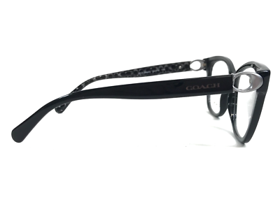 Coach Eyeglasses Frames HC6120 5510 Polished Black Cat Eye 