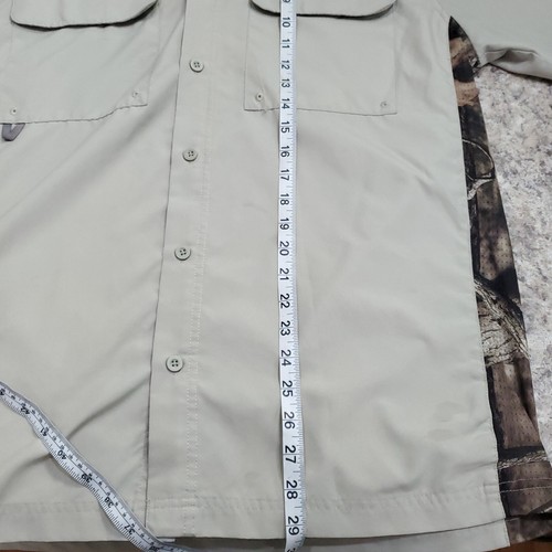 Bimini Bay Shirt Mens XL Short Sleeve Brown Button Up Hunting Camouflage Outdoor - Picture 3 of 17