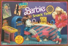 Barbie Cooltimes Snacktime Set 1989 Mattel USA 30pieces 7356 Sealed Box ArcoToys