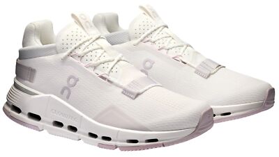 ON Running Brand Cloud Cloudnova 2 All White/Mauve Pink Women's Shoes NEW 2025