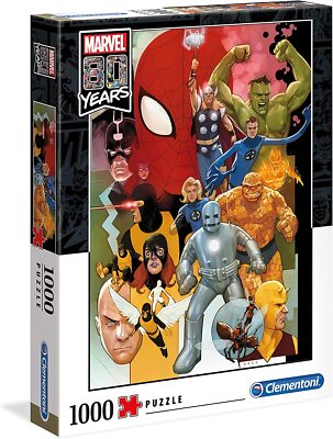 Clementoni Puzzle Marvel 80 Years 1000 Teile Superhelden Ironman Puzzle Freizeit
