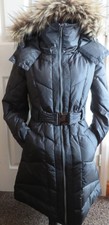 Worn Once Ladies Firetrap 50% Feather Down Quilted Hooded Winter Coat Size S