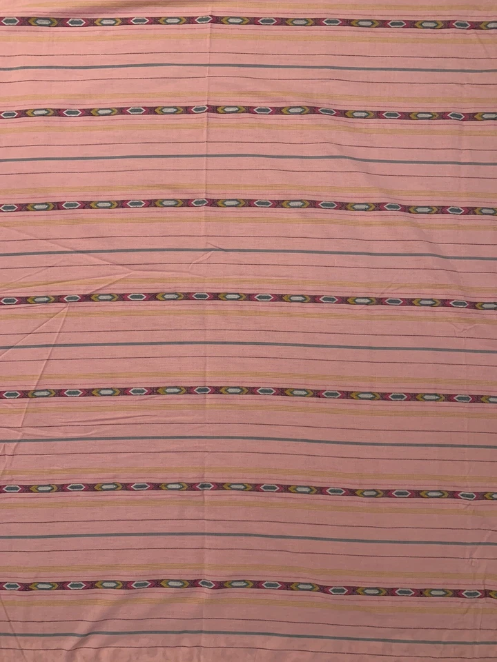 "Tela suroeste de algodón suave rosa con bordado 127x46""" Foto 2 de 4