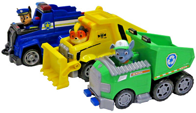 Spin Master Paw Patrol Lot Chase Rocky Boulder 7'' Ultimate Rescue Vehicles