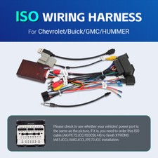 IOS Wiring Harness Cable Car Stereo Installation for Chevrolet Buick GMC Hummer